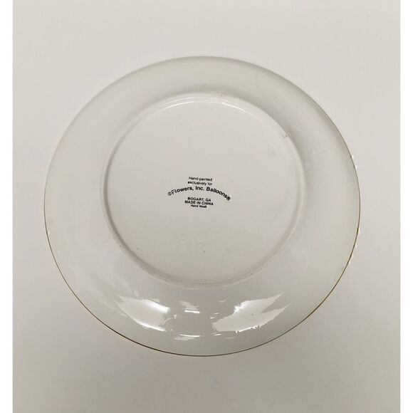 Vintage Flowers Inc Balloons Christmas Theme Hot Chocolate Or Coffee Mugs/Plates - Picture 7 of 12